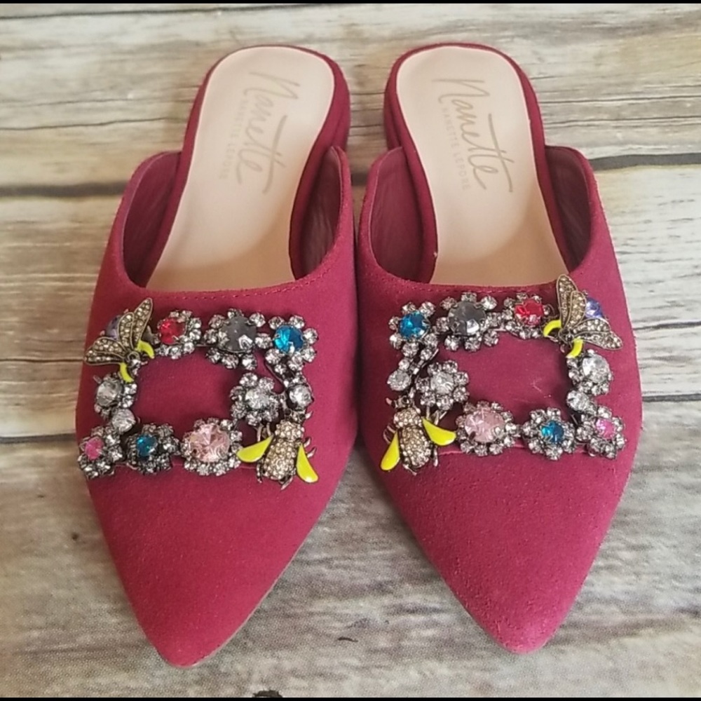 Nanette Lepore Fuschia Mules